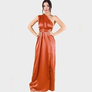 Identity Lingerie Burnt Orange Bridesmaid Infinity Dress - Size XL/XXL, NWT